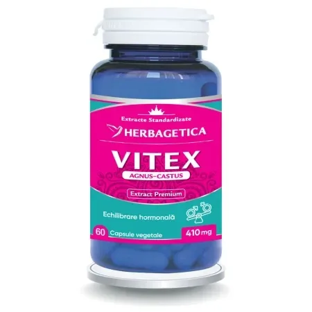Vitex Agnus-Castus, 60 capsule, Herbagetica — preț și oferte