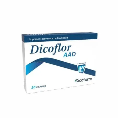 Probiotic pentru adulti si copii AAD, 20 capsule, Dicoflor BAYER — preț și oferte