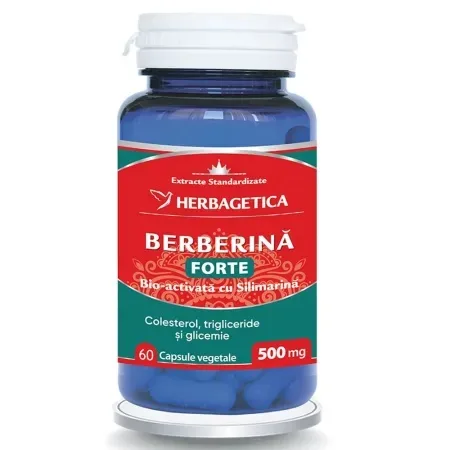 Berberina Forte 60 Capsule - Herbagetica — preț și oferte
