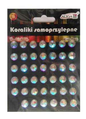 Aliga strasuri rotunde cu sclipici JET-4835