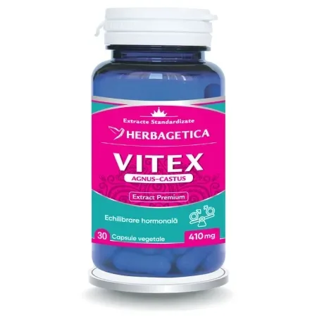 Vitex Agnus-Castus, 30 capsule, Herbagetica — preț și oferte