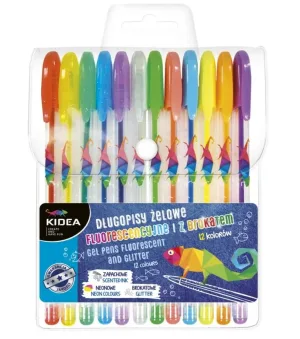 Pixuri cu gel Kidea 12 culori