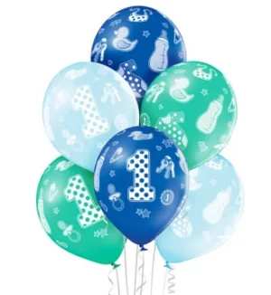 1st ziua de naștere baloane 6 bucăți