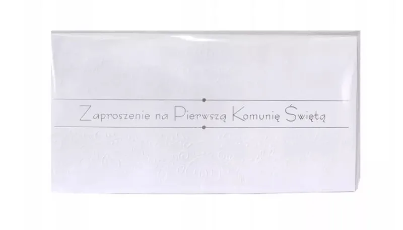 Invitație la împărtășanie 8,5 x 16,5 cm + plic — preț și oferte