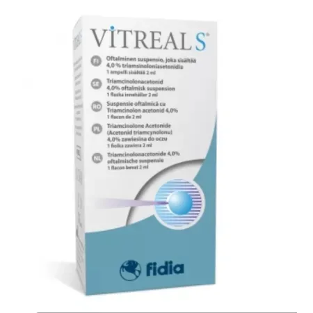 Vitreal S, suspensie oftalmica, 2 ml, Fidia FIDIA FARMACEUTICI — preț și oferte