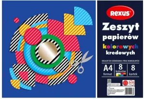 Caiet de hârtie cretă color A4 8 foi