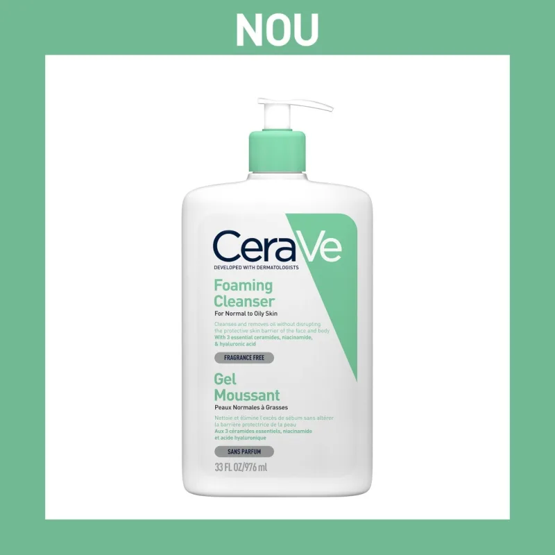 CeraVe Gel de curatare spumant, piele normal-mixta, 976 ml — preț și oferte