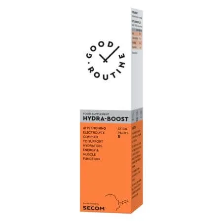 Hydra-Boost, gust de zmeura, 5 plicuri lichide x 50 ml, Good Routine SECOM — preț și oferte
