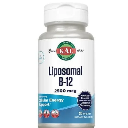 Liposomal B12, 2500 mcg, 30 capsule, Kal SECOM — preț și oferte