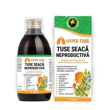 Sirop tuse seaca neproductiva Hyper-Tuss, 250 ml, Hypericum — preț și oferte