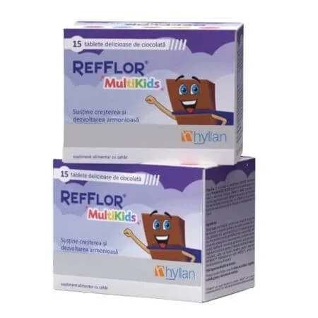 Pachet Refflor MultiKids, 2x15 tablete, Hyllan HYLLAN PHARMA — preț și oferte