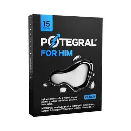 Supliment pentru potenta Potegral For Him, 15 capsule, Air7 — preț și oferte