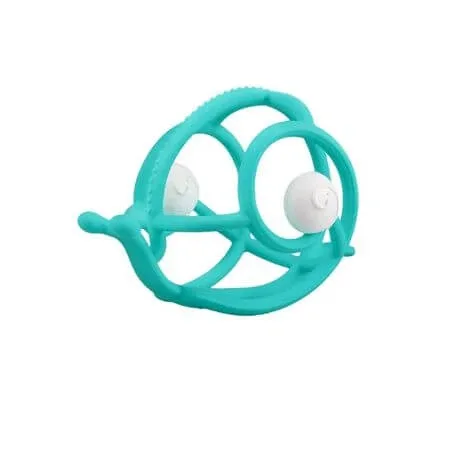 Inel Gingival din silicon, Teal, Melc, 3 luni+, Mombella — preț și oferte