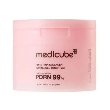 Dischete tonifiante cu PDRN roz si colagen, 70 buc, Medicube — preț și oferte