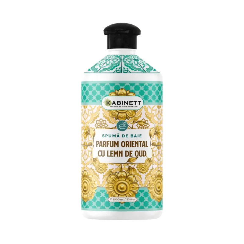 Spuma de baie, Parfum Oriental cu lemn de Oud, 1000 ml, Kabinett Natural Cosmetics — preț și oferte