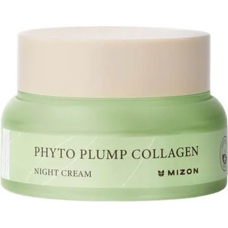 Crema de noapte antirid intens hidratanta cu colagen Phyto Plump Collagen, 50 ml, Mizon — preț și oferte