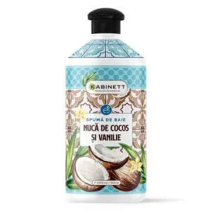 Spuma de baie cu Nuca de Cocos si Vanilie, 1000 ml, Kabinett Natural Cosmetics