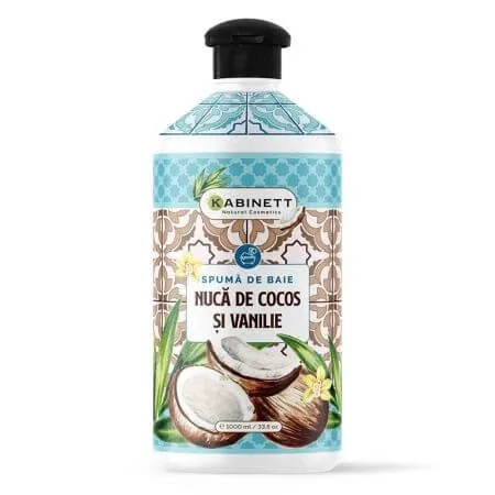 Spuma de baie cu Nuca de Cocos si Vanilie, 1000 ml, Kabinett Natural Cosmetics — preț și oferte