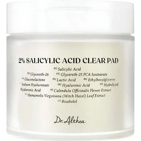 Dischete exfoliante cu 2% Acid Salicilic, 60 bucati, Dr. Althea ALTHEA LIFE SCIENCE — preț și oferte