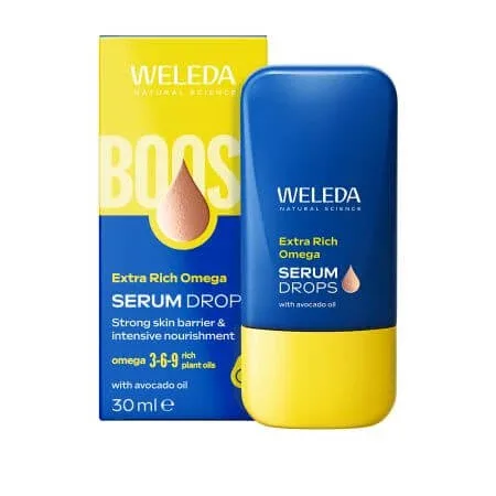 Picaturi ser Extra Rich Omega Serum Booster Drops, 30 ml, Weleda — preț și oferte