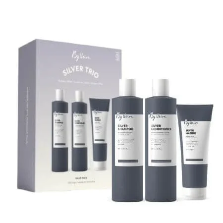 Set anti-ingalbenire cu pigmenti violeti Sampon, Balsam si Masca de par Silver, 300/300/200 ml, By Veira — preț și oferte