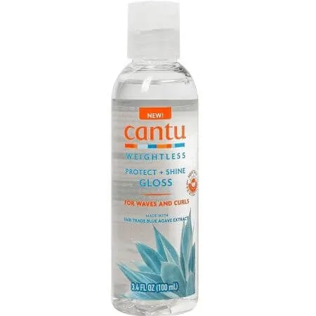 Ulei de par pentru stralucire cu protectie termica si agave Weightless Protect + Shine Gloss, 100 ml, Cantu — preț și oferte