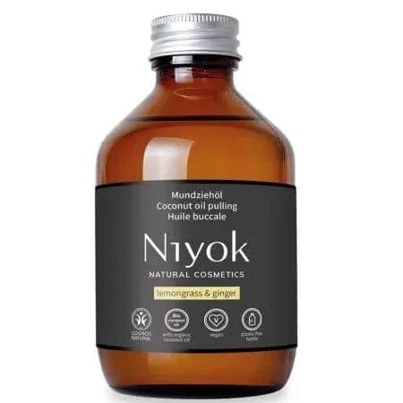 Ulei pentru igiena orala cu ulei de cocos, lemongrass si ghimbir, 200 ml, Niyok — preț și oferte