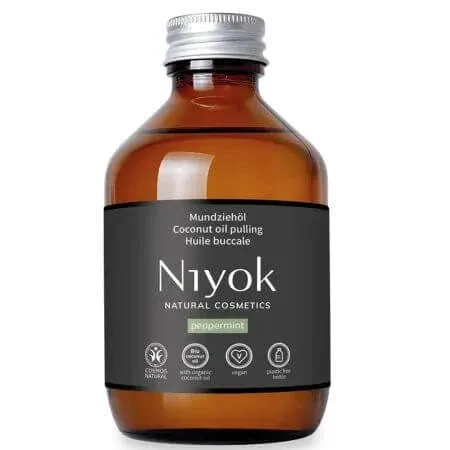 Ulei pentru igiena orala cu ulei de cocos si menta, 200 ml, Niyok — preț și oferte