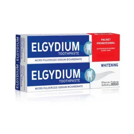 Pachet Pasta de dinti albire, 2x100 ml, Elgydium — preț și oferte