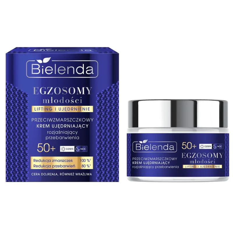 Bielenda Exosomes of Youth 50+, cremă de întărire antirid, iluminare hiperpigmentare, 50 ml — preț și oferte