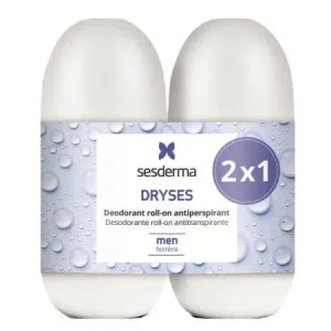Set deodorant roll-on antiperspirant pentru barbati Dryses, 2x75 ml, Sesderma