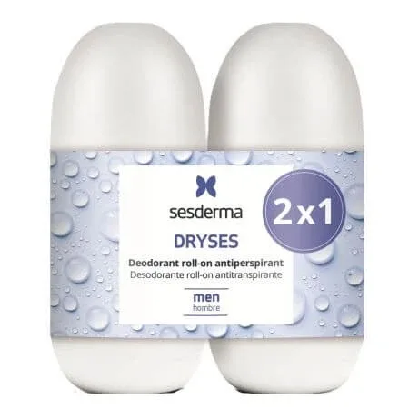 Set deodorant roll-on antiperspirant pentru barbati Dryses, 2x75 ml, Sesderma — preț și oferte