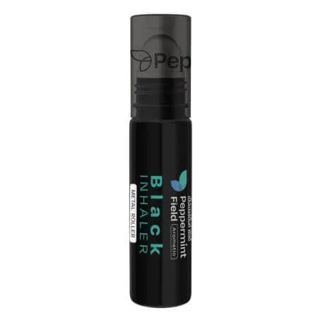 Ulei balsamic roll on Peppermint Field Black Inhaler Siang Pure, 5 ml, Bertram — preț și oferte