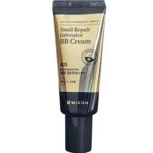 Crema de fata cu extract de mucina de melc SPF 50 PA+++ BB Cream, Nuanta 25, 20 ml, Mizon