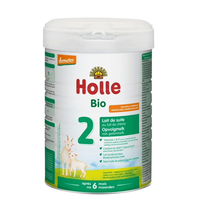 Holle Bio 2, lapte de continuare pe bază de lapte de capră, după 6 luni, 800 g — preț și oferte