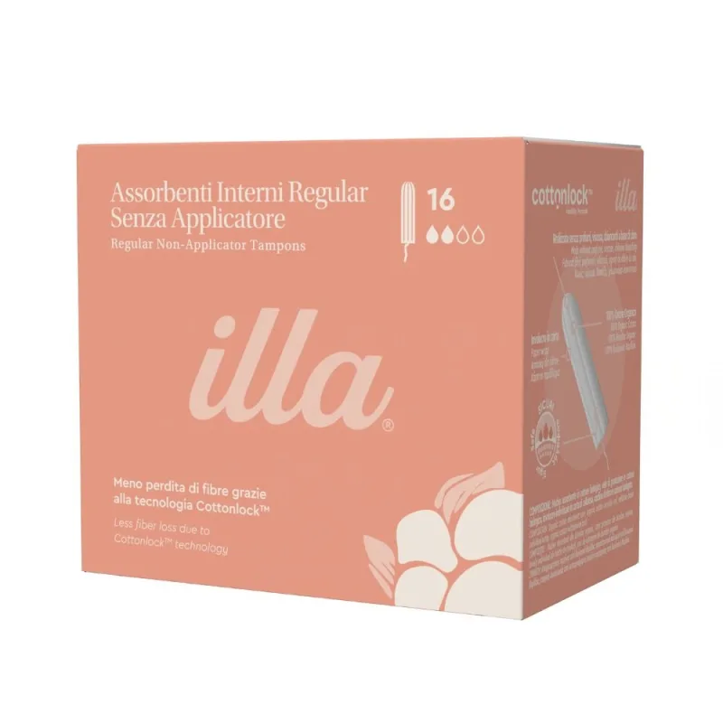 Tampoane interne din bumbac organic Regular, 16 buc, Illa Origomedical — preț și oferte