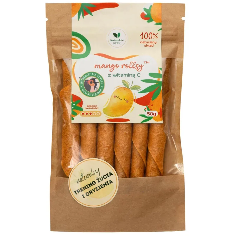 Rulouri de mango Naturally Healthy cu vitamina C, 50 g — preț și oferte