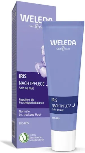Weleda Iris Cremă Hidratantă De Noapte Pentru Față 24h 30ml