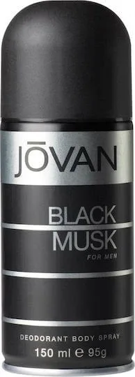 Jovan Black Musk Men Deodorant Bodyspray Deodorant sub formă de Spray 150ml