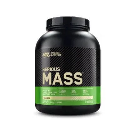Pudra proteica cu aroma de vanilie Serious Mass, 2.73 kg, Optimum Nutrition — preț și oferte
