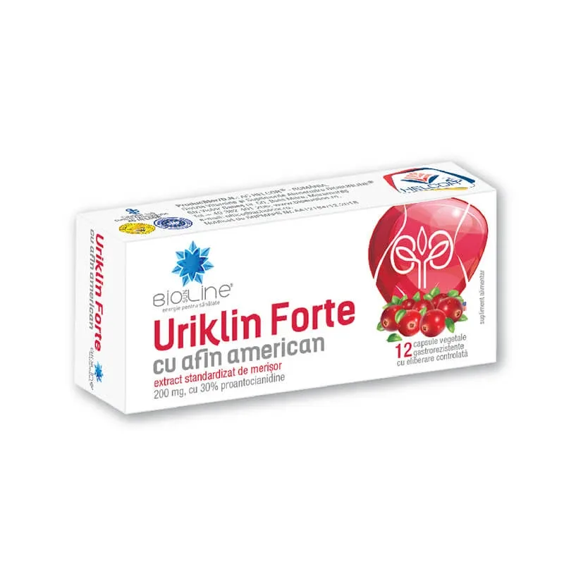 Uriklin Forte, 12 capsule, Helcor — preț și oferte