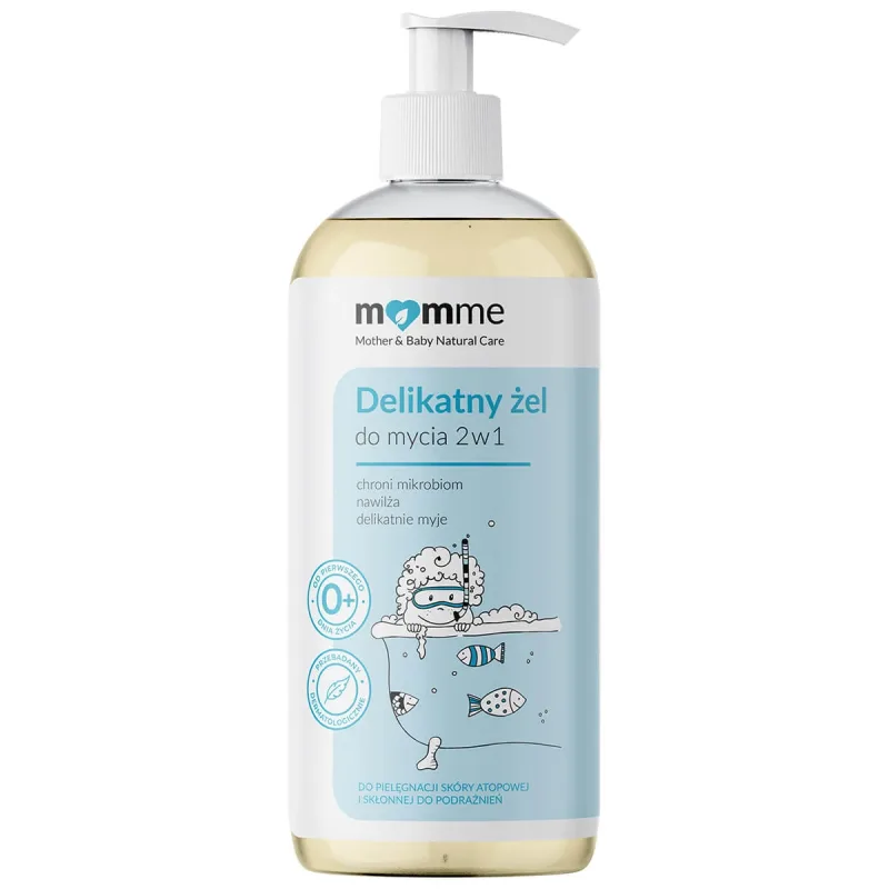 Momme, gel de spălare delicat 2 în 1, de la naștere, 400 ml — preț și oferte