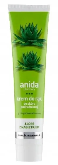 Anida, Cremă de mâini cu glicerină și aloe cu calendula, 125 ml