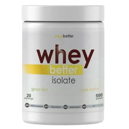 Pudra proteica natur Whey Better Isolate, 500 g, Way Better — preț și oferte