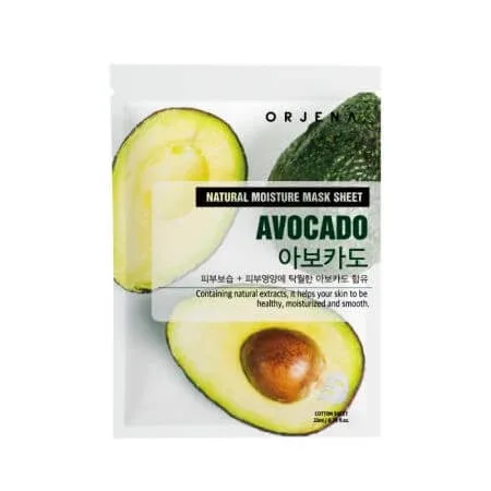 Masca servetel cu avocado, 1 bucata, Orjena — preț și oferte