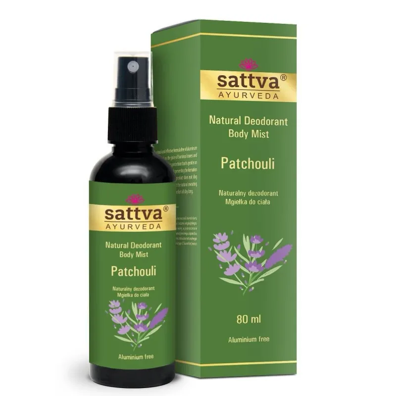 Sattva Natural Patchouli deodorant de corp, 80ml Sattva Ayurveda — preț și oferte