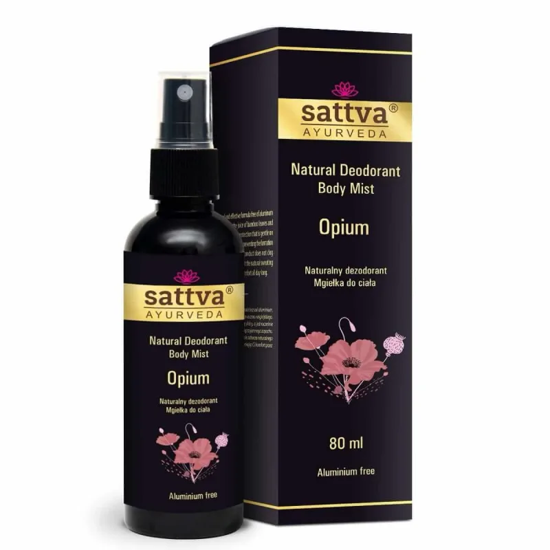 Sattva Deodorant natural sub formă de ceață de corp Opium, 80ml Sattva Ayurveda — preț și oferte