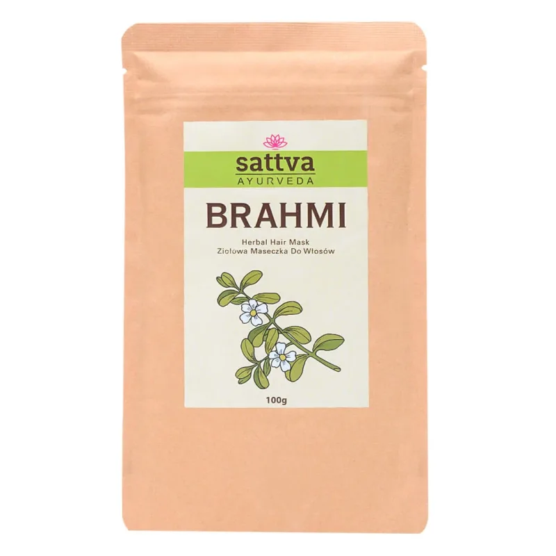 Sattva, Herbal Brahmi, Mască de păr pe bază de plante, 100g Sattva Ayurveda — preț și oferte