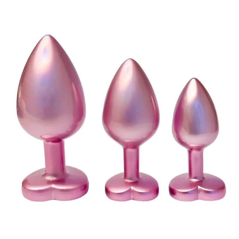 Dream Toys Gleaming Love Pearl Pink Plug Set Dopuri anale, 3 bucăți — preț și oferte