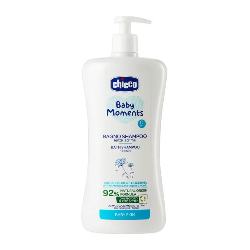 Șampon de spălare pentru corp și păr Chicco Baby Moments 0m+, 750 ml — preț și oferte